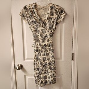 Pact Black and White Floral Midi Dress